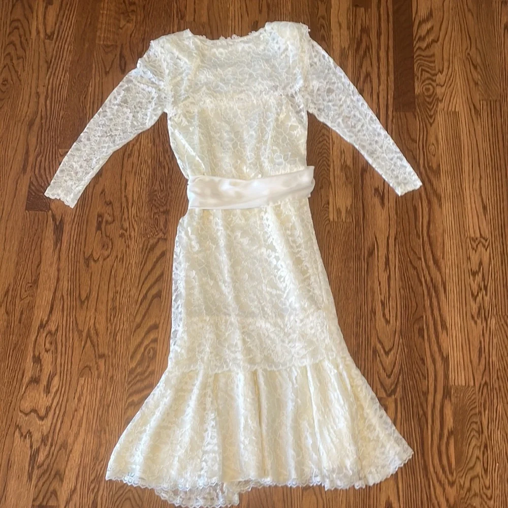🤍Jessica McClintock Lacy Dress🤍 - Picture 9 of 13